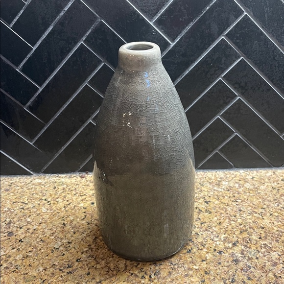 Crate & Barrel Patine Grey Bud Vase - Picture 2 of 6